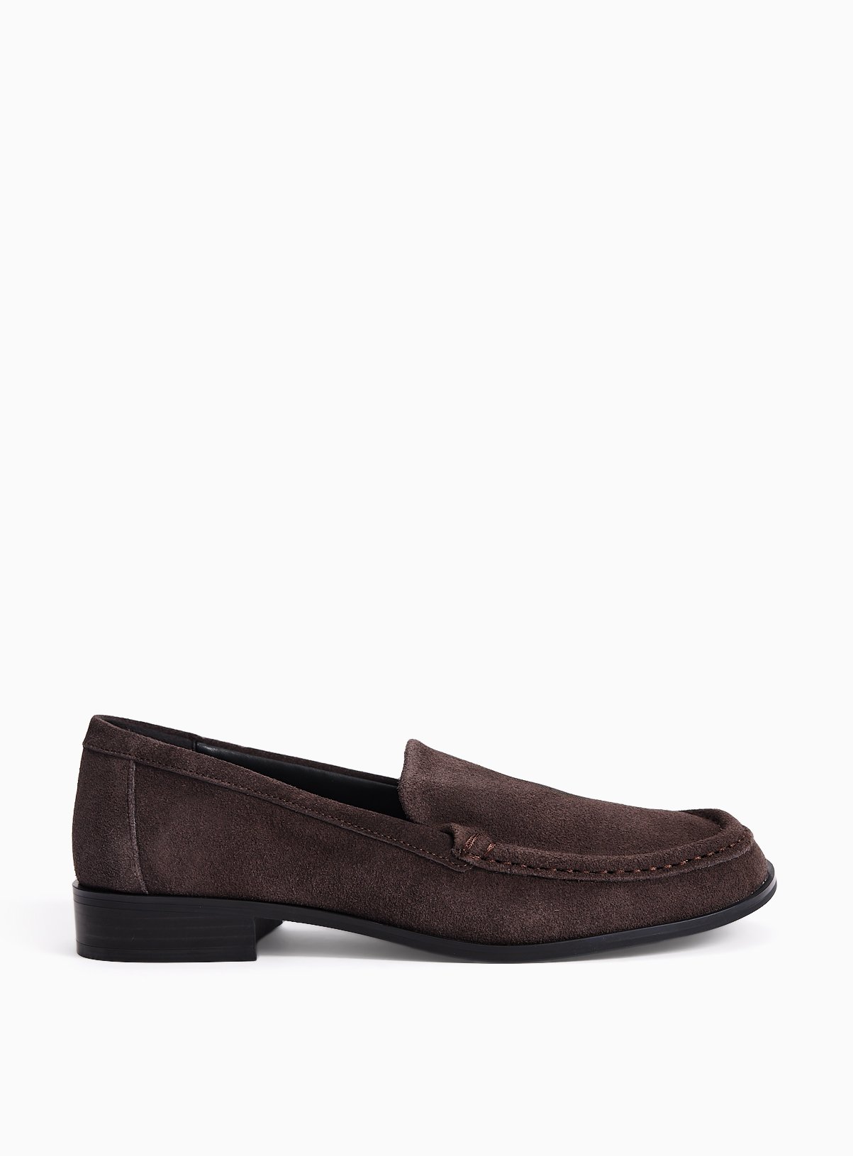 Dark Brown Suede Swung Toe Loafers 3 - Image 2 thumbnail